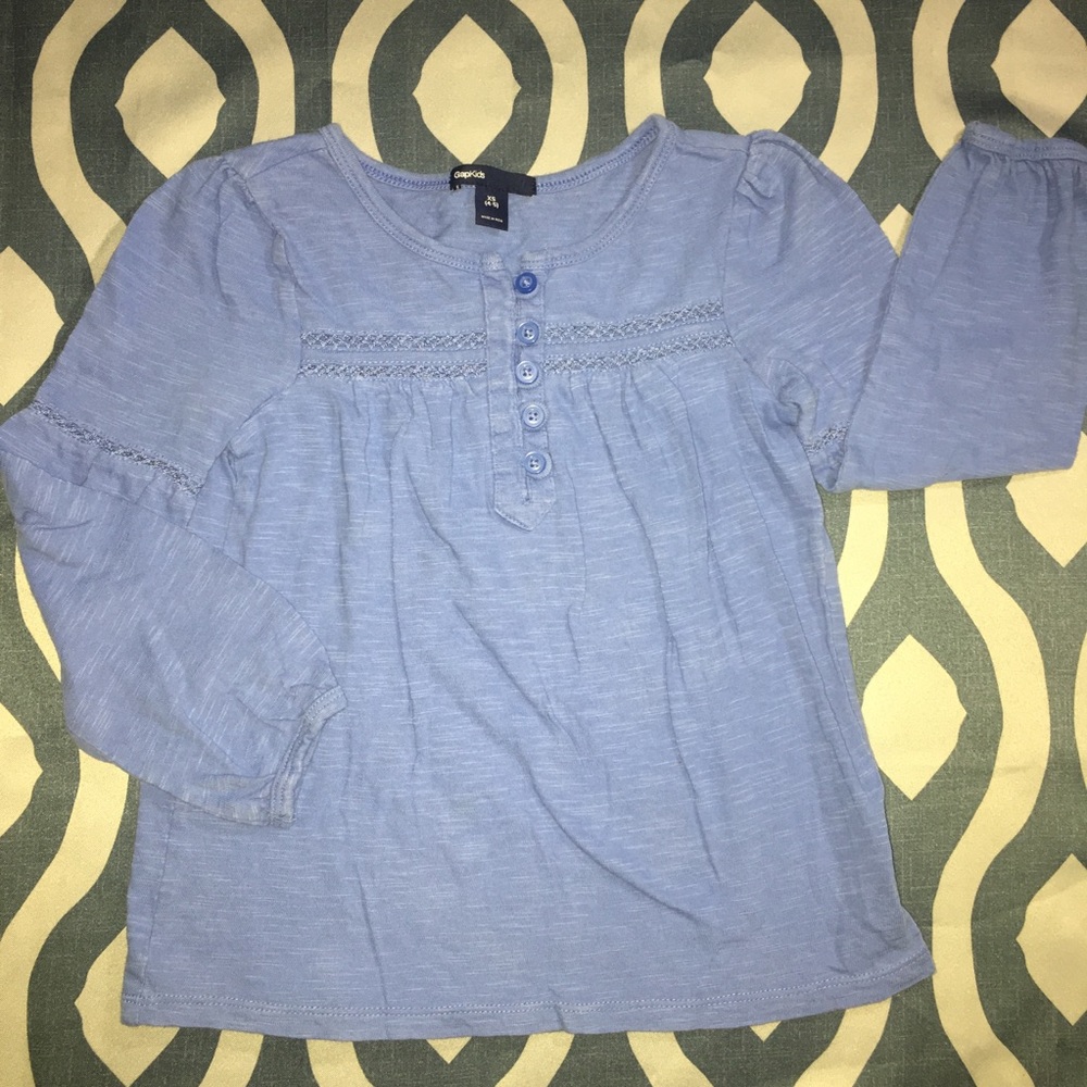 5/$25 Gap kids long sleeve blouse size 4-5